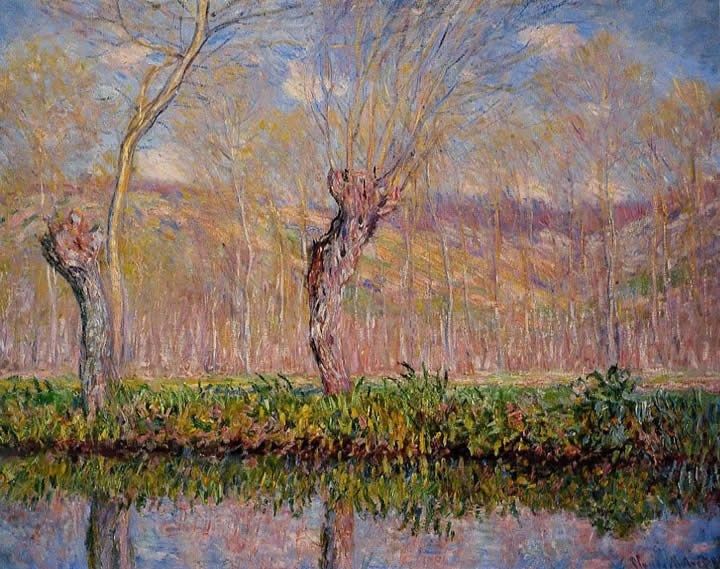 Claude Monet The Banks of the River Epte in Spring